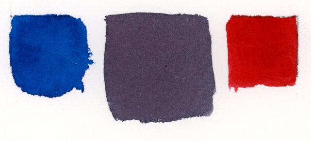 Mixing grays in watercolor