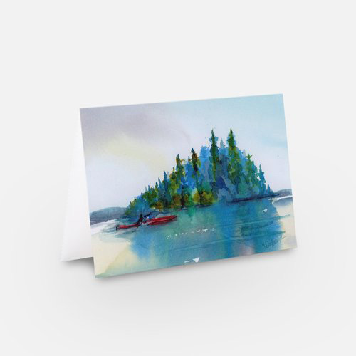 Chuckanut Paddle - Large Blank Notecards - Set of 5