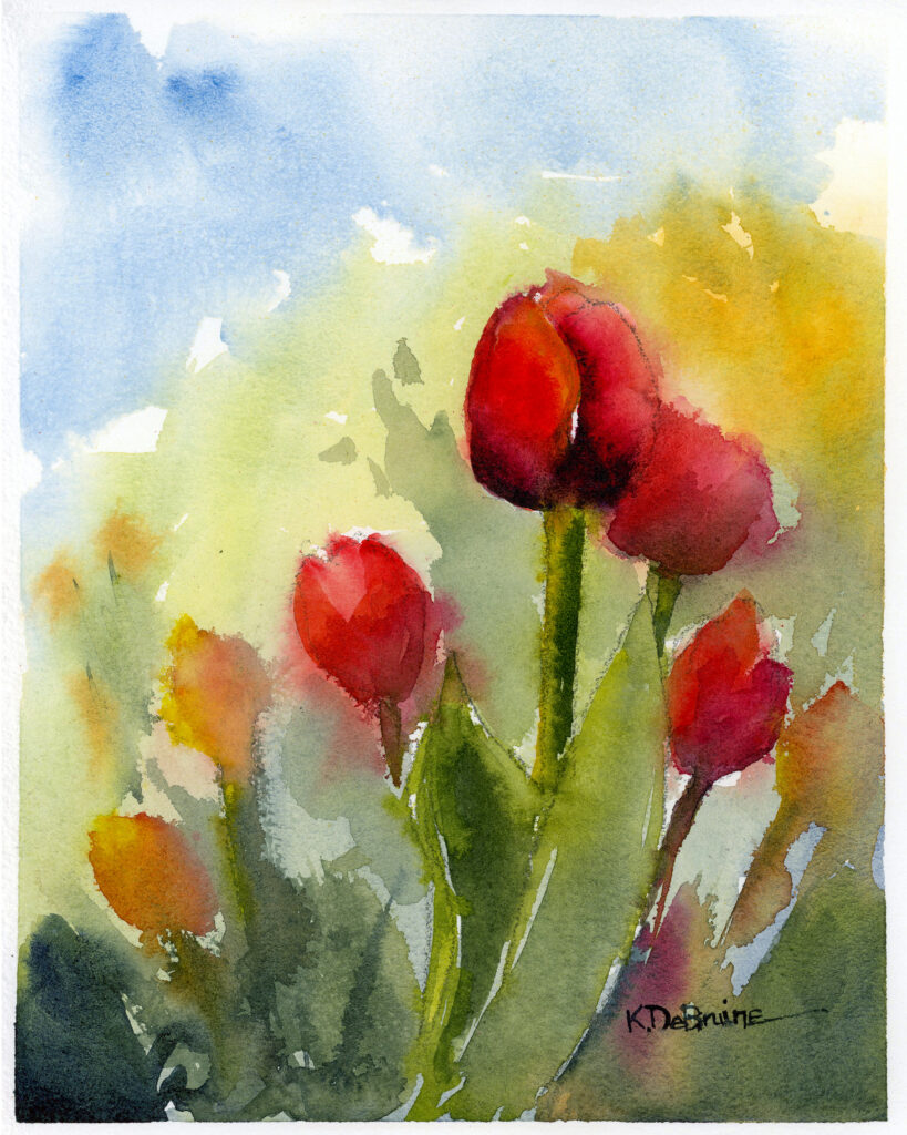 Red and Yellow Tulips