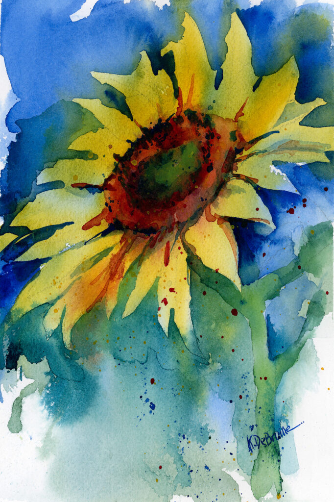 Sunflower Out of the Blue